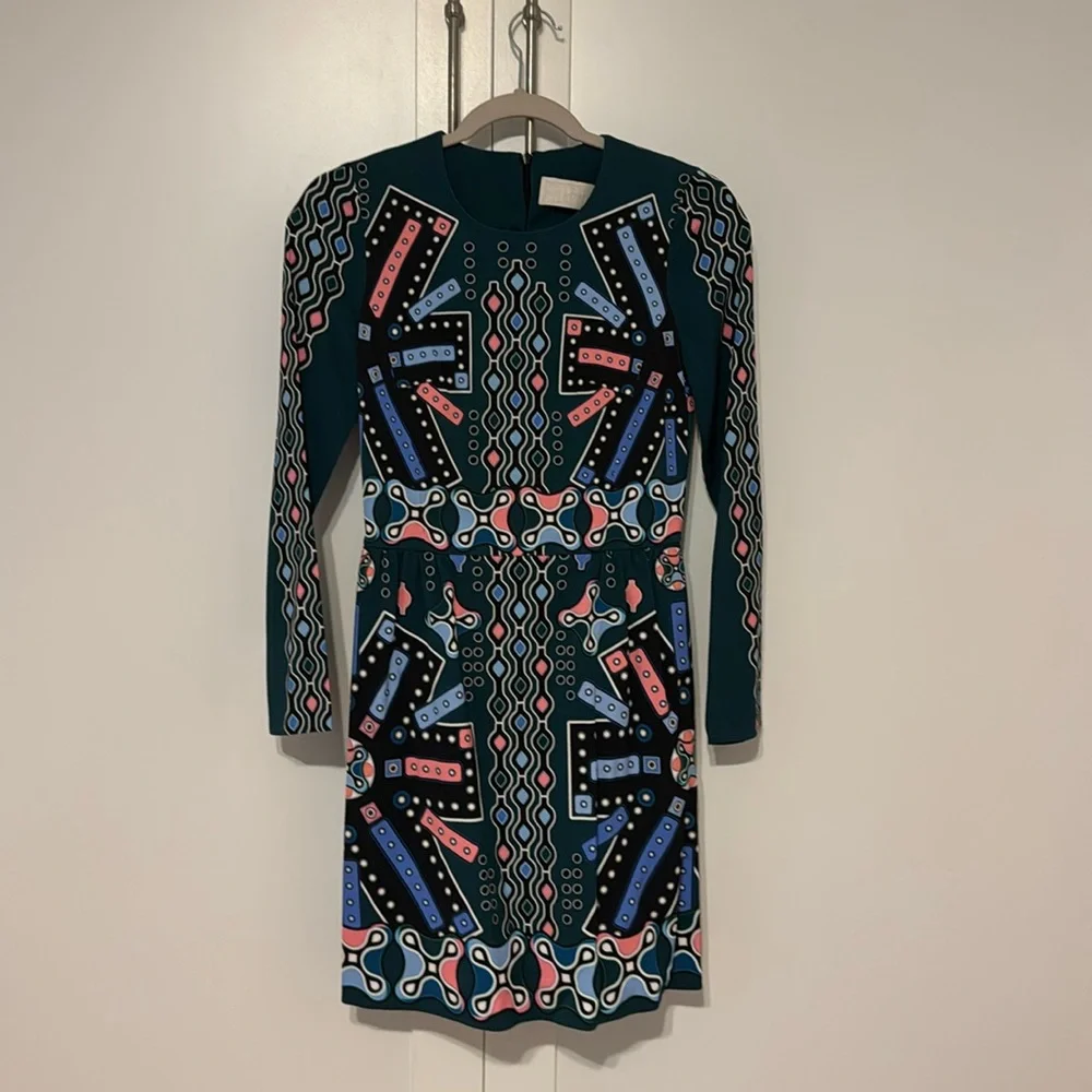Peter Pilotto geometric long sleeve dress Size 6 - Picture 1 of 6